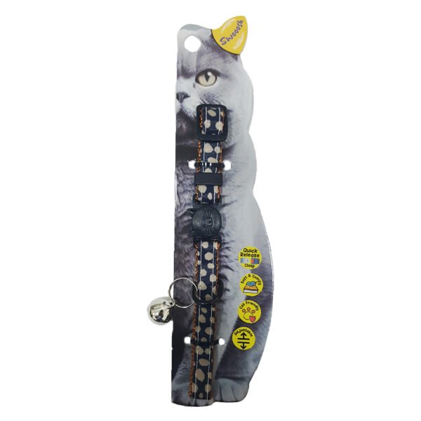 Swooosh The Polka nylon safe collar C-10mm 18/28cm black