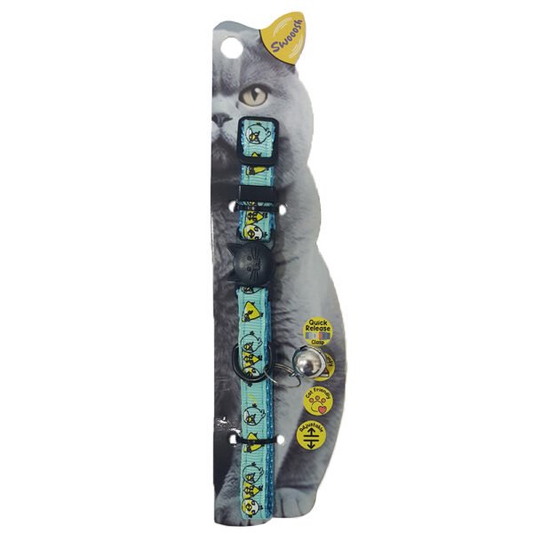 Swooosh Angry Birds nylon safe collar C-10mm 18/28cm blue