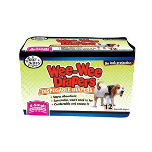 Four Paws Wee-Wee Dog Diapers XS