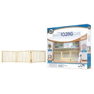 Four Paws Free Standing Walk Over Wood Gate 3 Panel 24 and-64 and *17 and