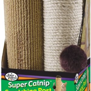 Four Paws Sisal & Carpet Cat Scratcher, 20" 20" inches