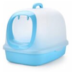 Nutrapet Cat Toilets XXL Luxury Cat Litter Box Blue 62*46*44 cm
