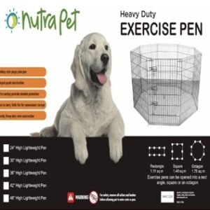 Nutrapet High Lightweight Exercise Pen- Black Powder Coated 36 andInches