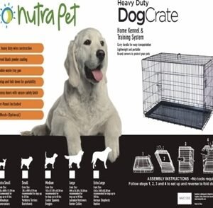 Nutrapet Double Door Crate W Divider Panel Extra Small 62*44*51.5 Cms