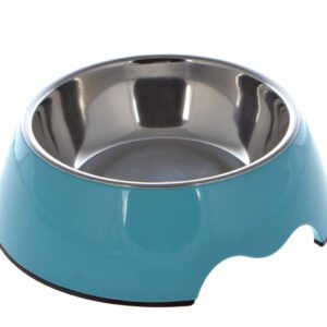 Nutrapet Melamine Round Bowl Sky Blue M:17.5 * 6.5Cms 350/ml 11.8oz