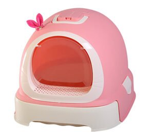 Nutrapet Fantastic Cat Litter Toilet - PINK (Small Cats) ) L52×W42×H40cm