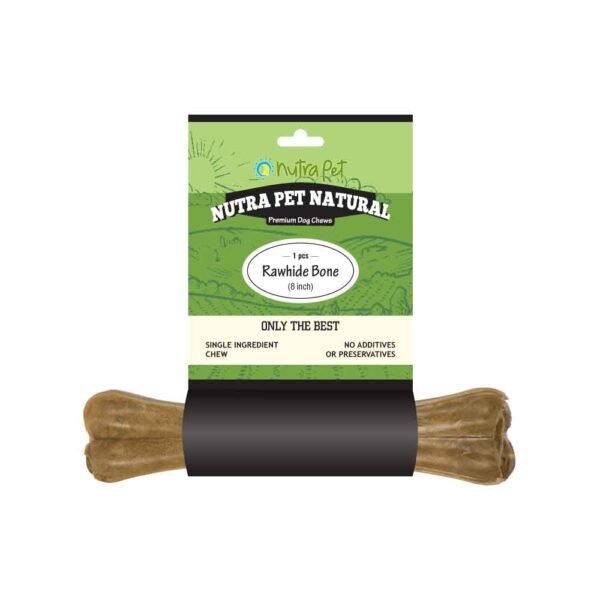 NutraPet Rawhide Bone 8 INCH