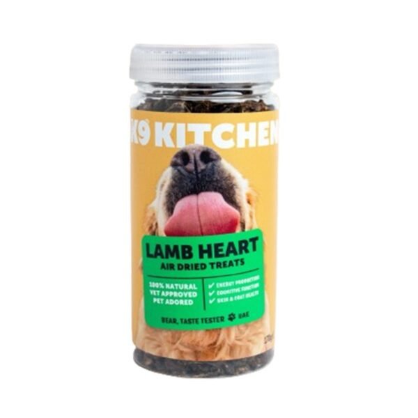 The K9 Kitchen Lamb Heart Air Dried Dog Treats