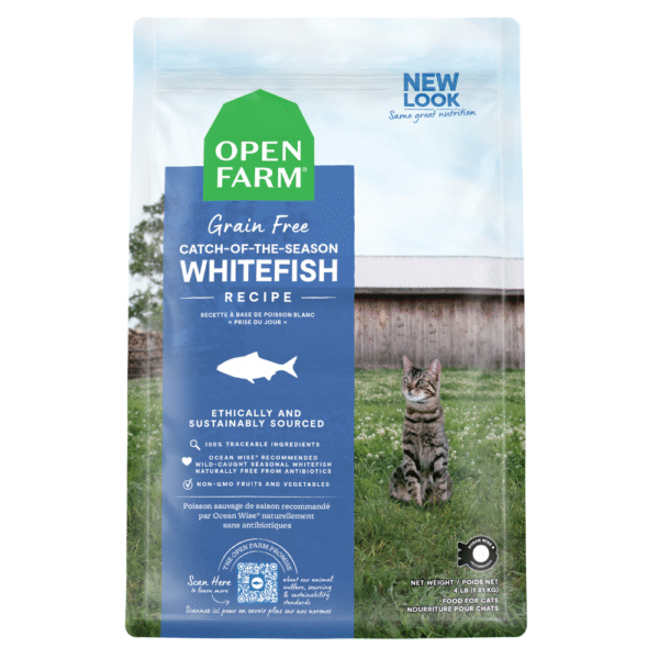 Open Farm Grain Free Catch of the Season Whitefish Dry Cat Food - 90G