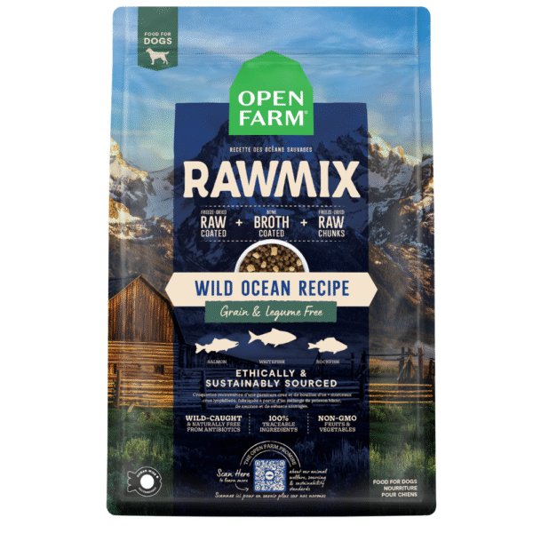 Open Farm RawMix Wild Ocean Recipe Dry Dog Food - 1.58KG