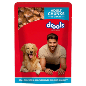 Drools Chicken & Chicken Liver Chunks In Gravy Adult Wet Dog Food 150g