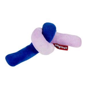 Ebi Coockoo Knotty Noodle Plush Cat Snuggle Toy - Lilac & Navy Blue/18x10x5.5cm