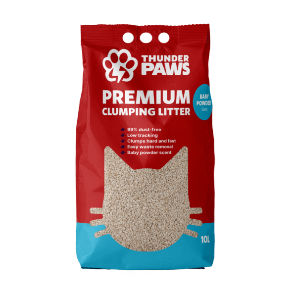 Thunder Paws Premium Hard Clumping Clay Cat Litter