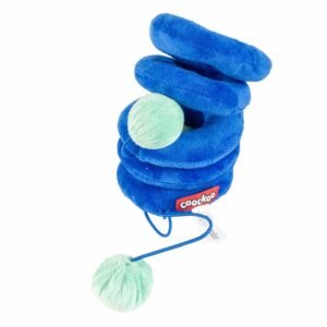Ebi Coockoo Twister Plush Cat Chase Toy - Blue/36x10x10cm