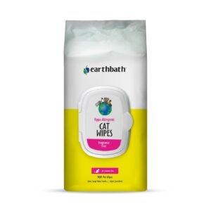 earthbath Hypo-Allergenic Grooming Wipes Fragrance Free for Dogs & Cats 100pcs