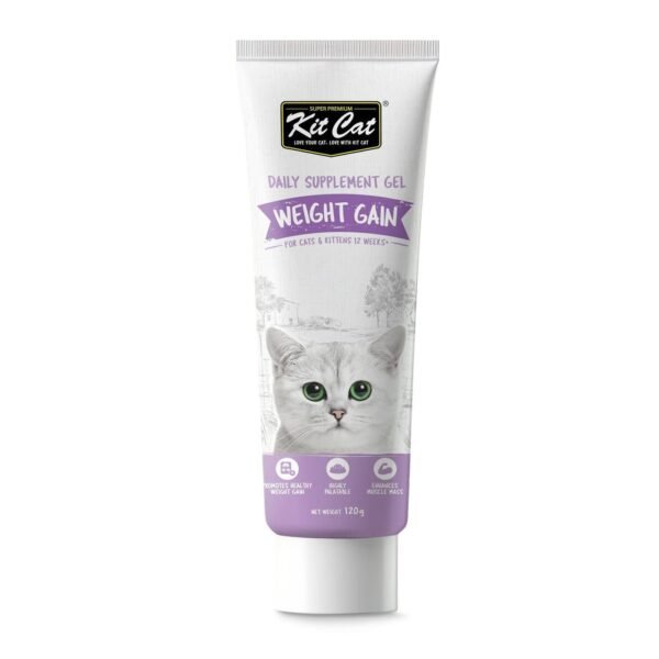 Kit Cat Daily Nutritional Supplement Gel Weight Gain for Cats & Kittens 120G