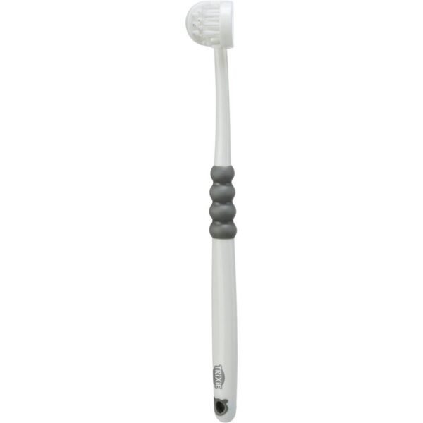 Trixie 3 Headed Toothbrush for Dogs & Cats - WHITE/18CM