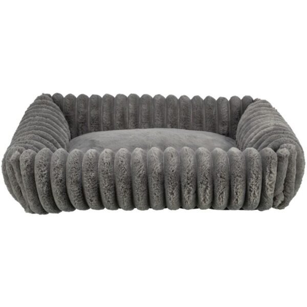 Trixie Lonni Corduroy Plush Dog Bed - GREY/80X60CM