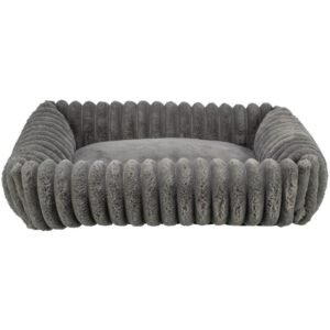 Trixie Lonni Corduroy Plush Dog Bed - GREY/65X50CM