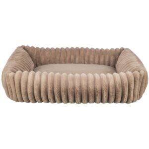 Trixie Lonni Corduroy Plush Dog Bed - LIGHT BROWN/80X60CM