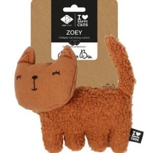 D&D Home I Love Happy Cats Zoey Refillable Cat Kicking Cushion Cat Toy 15x5x12cm