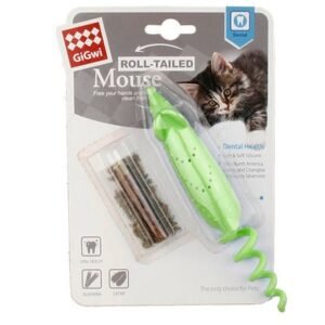 Gigwi Roll Tailed Mouse Toy for Cats