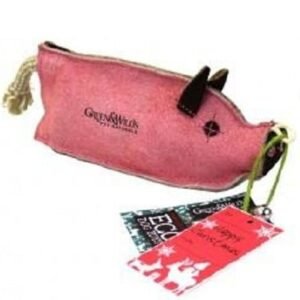 Green&Wilds Peggy the Pig Eco Toy for Dogs 30x12cm