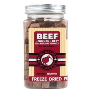 KIWI WALKER Freeze Dried Beef Chicken Beetroot Dog & Cat Treats 90G