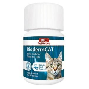 Bio PetActive Biodermcat Biotin and Zinc Tablet for Cats 100 Tablets