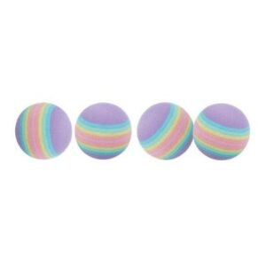 Trixie Rainbow Balls Toy for Cats 4cm