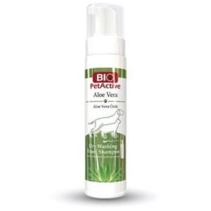 Bio PetActive Aloe Vera Dry Washing Foam Shampoo for Dogs & Cats 200ml