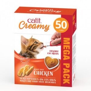 Catit Creamy Treats Mega Pack Chicken for Cats 50x10g