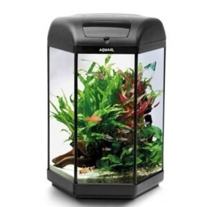 Aquael Hexa Set 60L Glass Aquarium With Built-In Lighting, Filtration & Heater