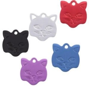 GoScribe Cat Face Pet ID Tag for Cats