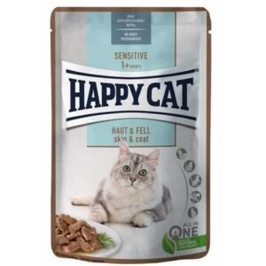 Happy Cat Meat in Sauce Sensitive Skin & Coat  85G
