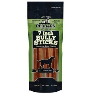 Red Barn Naturals 3pcs 7" Bully Sticks Dog Chew 39G 39g