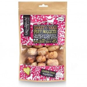 Expiry Date 31-Jul-25 Green&Wilds Yakity Yak Puff Nuggets Dog Treats - 75G