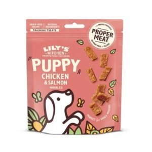 Lily's Kitchen Chicken and Salmon Nibbles Puppy Treats 70G