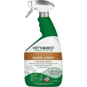 Vets+Best Natural Flea + Tick Home Spray for Dogs & Cats 945ml