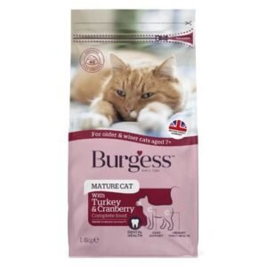 Burgess Mature Turkey & Cranberry Dry Cat Food 1.4KG