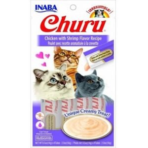 Inaba Churu Chicken with Shrimp Flavour Recipe Cat Treat 56G 56G