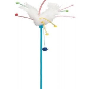 Trixie Playing Stick with Feathers Toy for Cats 41cm