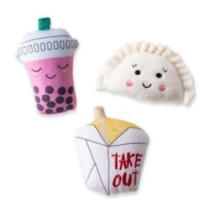 PetShop by Fringe Studio Take Me Out 3pcs Mini Dog Toy 5x4"