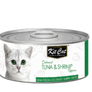 Kit Cat Grain Free Tuna & Shrimp Topper Wet Cat Food 80G