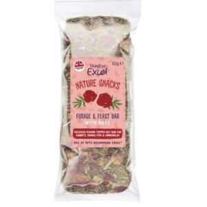 Burgess Excel Forage & Feast Hay Bar Rose Small Pet Treats 60G