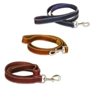 Huntlea Leopard Leather Dog Lead