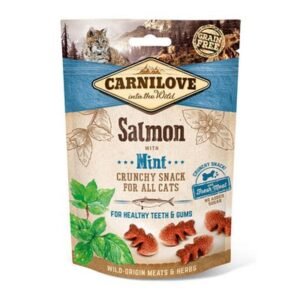 Carnilove Salmon with Mint Crunchy Snack Cat Treats 50G