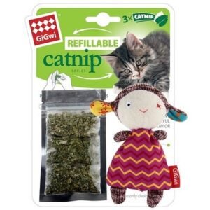 Gigwi Sheep with Refillable Catnip Cat Toy 12x3x9.6cm
