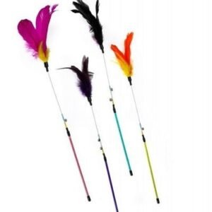 ebi Cat Fishing Rod Rosie Mixed Colours Chase Toy For Cats