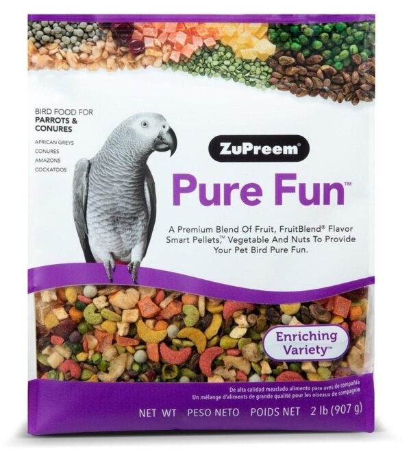 ZuPreem Pure Fun Parrots & Conures Food 2lbs